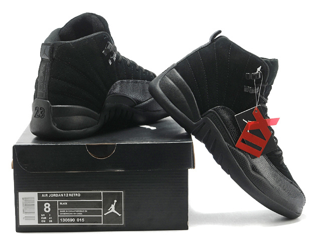 Air Jordan 12 Mens Shoes Black Online